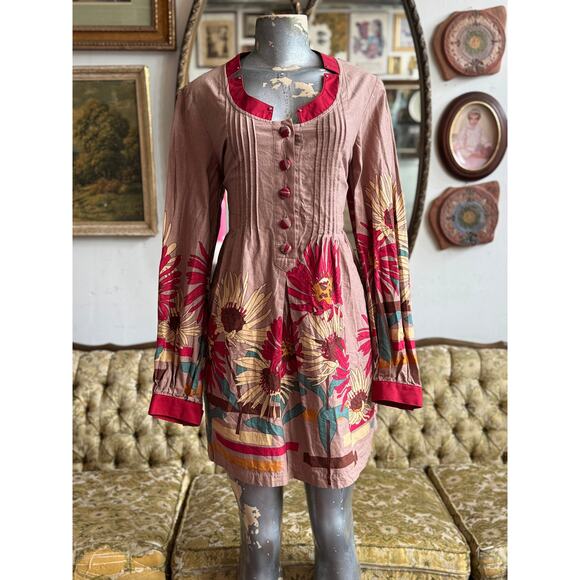 Hayden Harnett Twee Hipster Floral Dress Size L - Picture 1 of 9